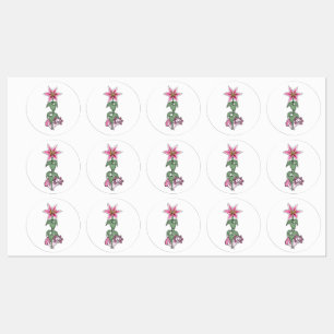 Etiquetas Axolotl e Stargazer lily