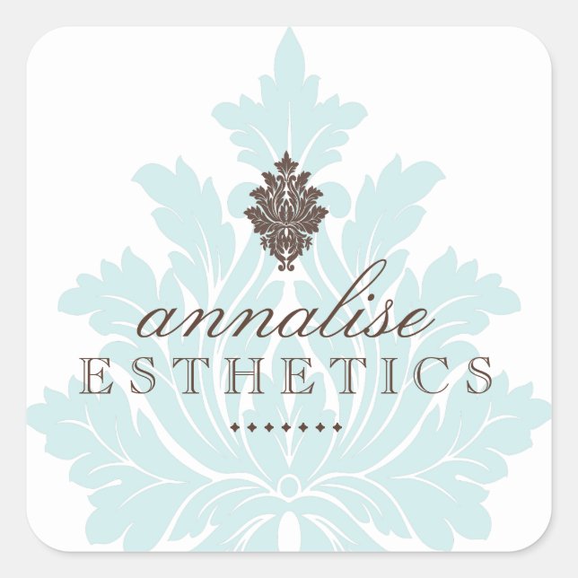 Etiquetas azotadas azuis bonito (Frente)