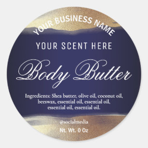 Etiquetas Azuis E Douradas Do marinho