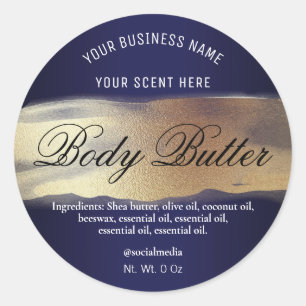 Etiquetas Azuis E Douradas Do marinho