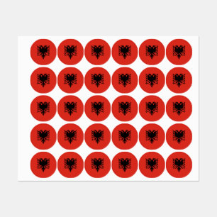 Etiquetas Bandeira albanesa