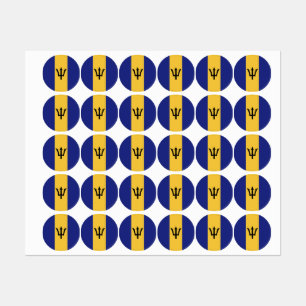 Etiquetas bandeira Barbados