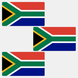Etiquetas Bandeira da África do Sul