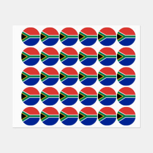 Etiquetas Bandeira da África do Sul