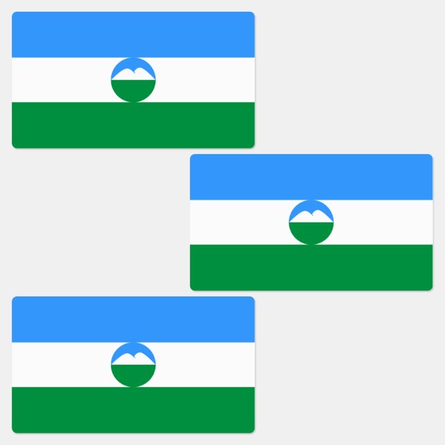 Etiquetas Bandeira da Cabárdia-Balcária (Grupo)