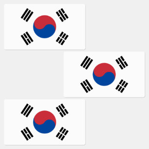 Etiquetas Bandeira da Coreia do Sul