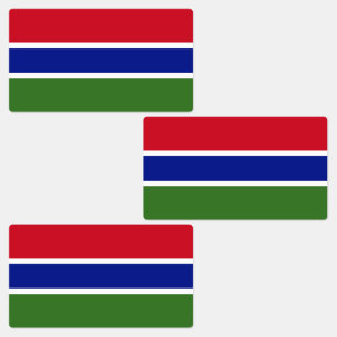 Etiquetas Bandeira da Gâmbia