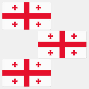 Etiquetas Bandeira da Geórgia