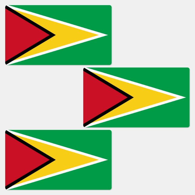 Etiquetas Bandeira da Guiana (Grupo)
