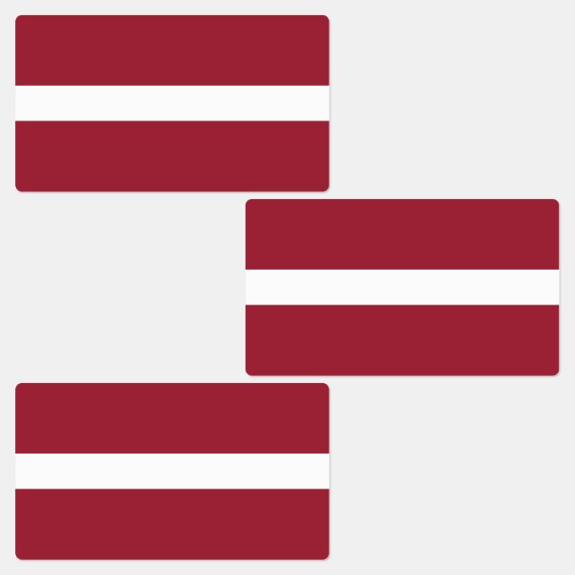 Etiquetas Bandeira da Letónia (Grupo)