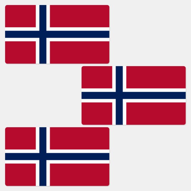 Etiquetas Bandeira da Noruega (Grupo)
