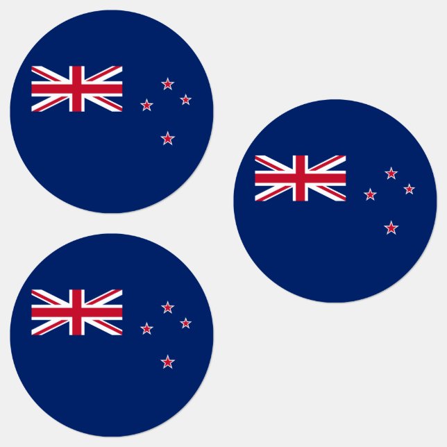 Etiquetas Bandeira da Nova Zelândia (Grupo)