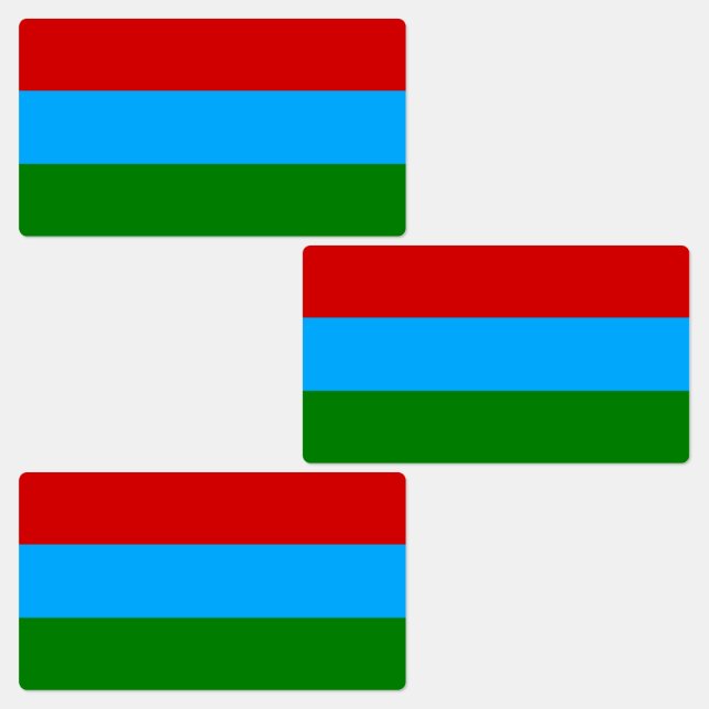 Etiquetas Bandeira da República da Carélia (Grupo)