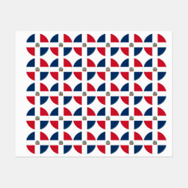 Etiquetas Bandeira da República Dominicana