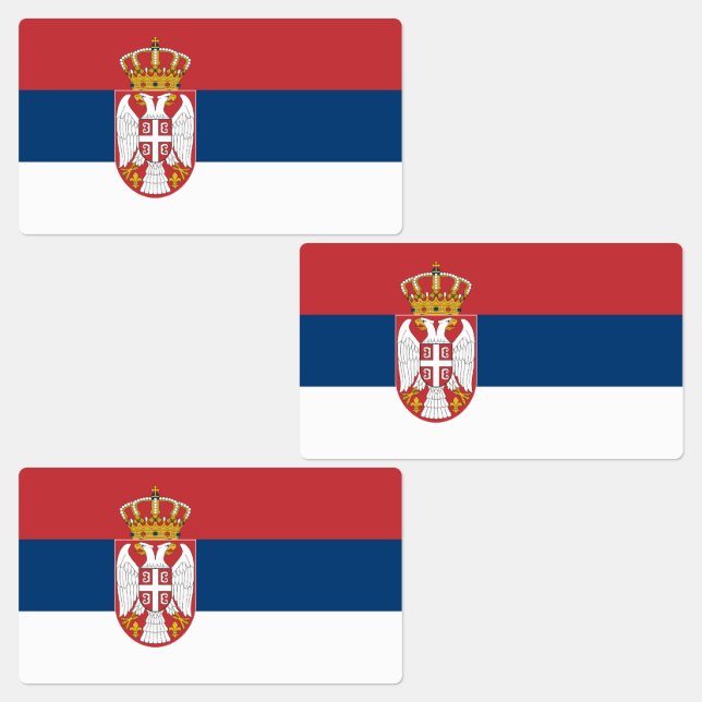 Etiquetas Bandeira da Sérvia (Grupo)
