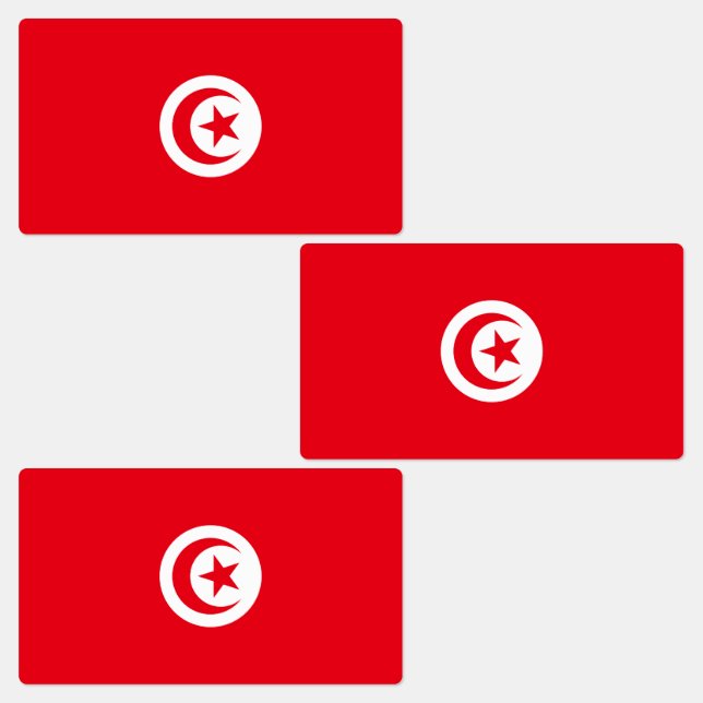 Etiquetas Bandeira da Tunísia (Grupo)