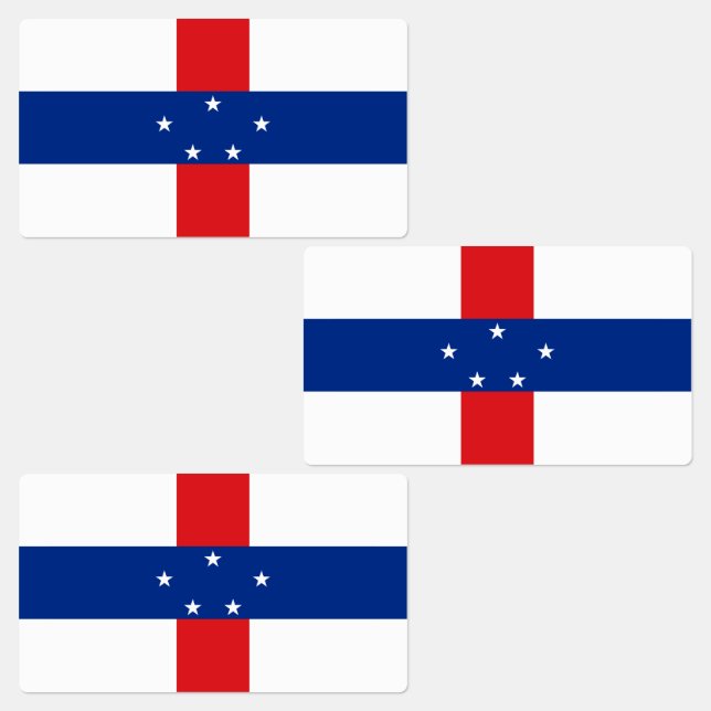 Etiquetas Bandeira das Antilhas Holandesas (Grupo)