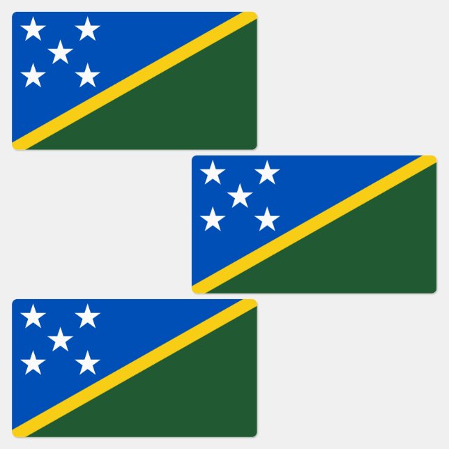 Etiquetas Bandeira das Ilhas Salomão (Grupo)