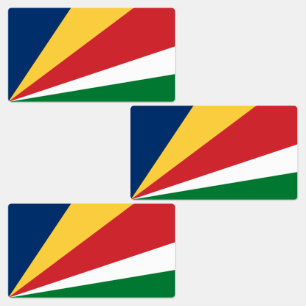 Etiquetas Bandeira das Seicheles