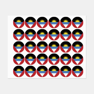 Etiquetas Bandeira de Antígua e Barbuda