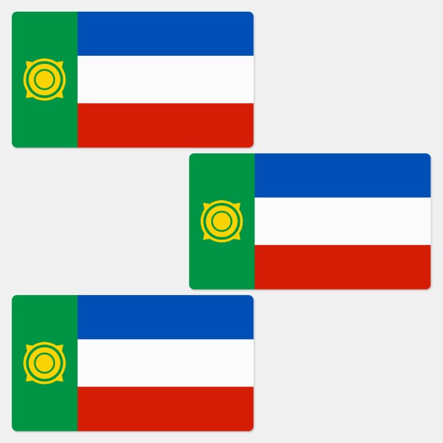 Etiquetas Bandeira de Cacássia (Grupo)