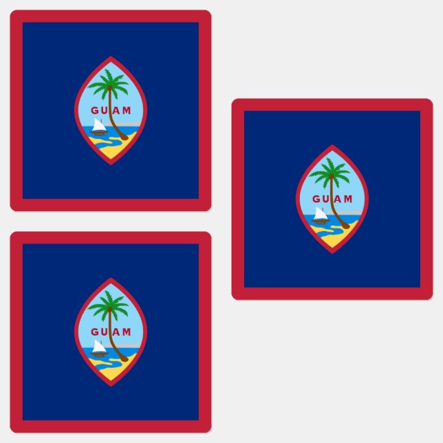 Etiquetas Bandeira de Guam (Grupo)