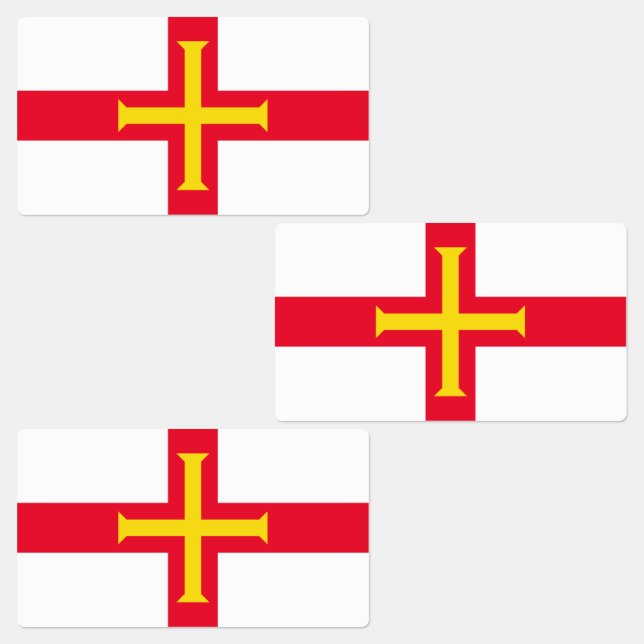 Etiquetas Bandeira de Guernsey (Grupo)