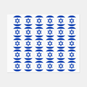 Etiquetas bandeira de Israel