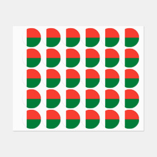 Etiquetas bandeira de Madagáscar