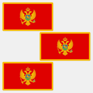 Etiquetas Bandeira de Montenegro