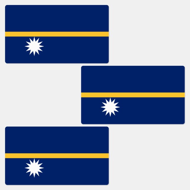 Etiquetas Bandeira de Nauru (Grupo)