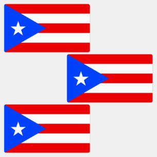 Etiquetas Bandeira de Porto Rico