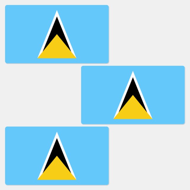 Etiquetas Bandeira de Santa Lúcia (Grupo)