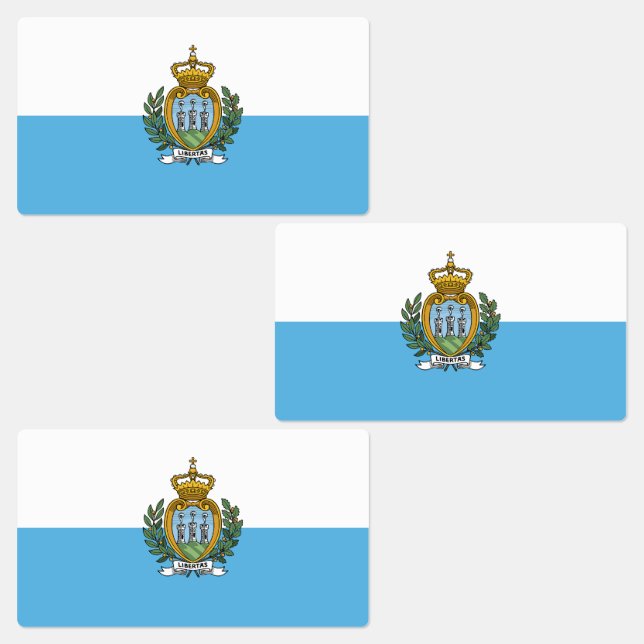 Etiquetas Bandeira de São Marinho (Grupo)