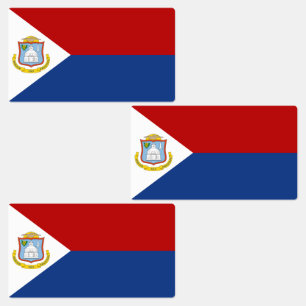 Etiquetas Bandeira de Sint Maarten
