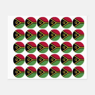 Etiquetas bandeira de Vanuatu