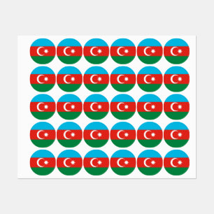 Etiquetas Bandeira do Azerbaijão