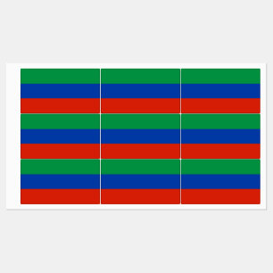 Etiquetas Bandeira do Daguestão