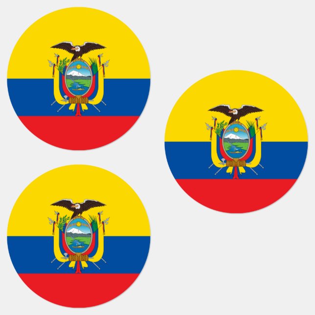 Etiquetas Bandeira do Equador (Grupo)