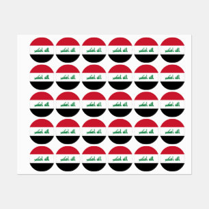Etiquetas Bandeira do Iraque