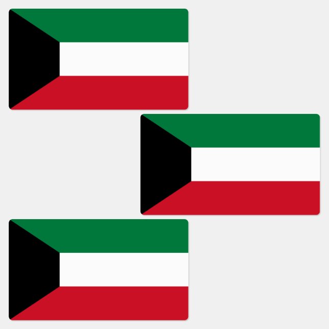 Etiquetas Bandeira do Kuwait (Grupo)