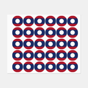 Etiquetas Bandeira do Laos