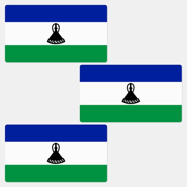 Etiquetas Bandeira do Lesoto (Grupo)