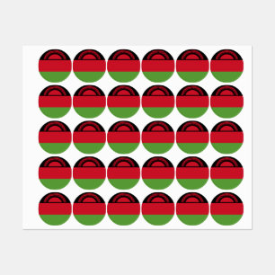 Etiquetas Bandeira do Malawi