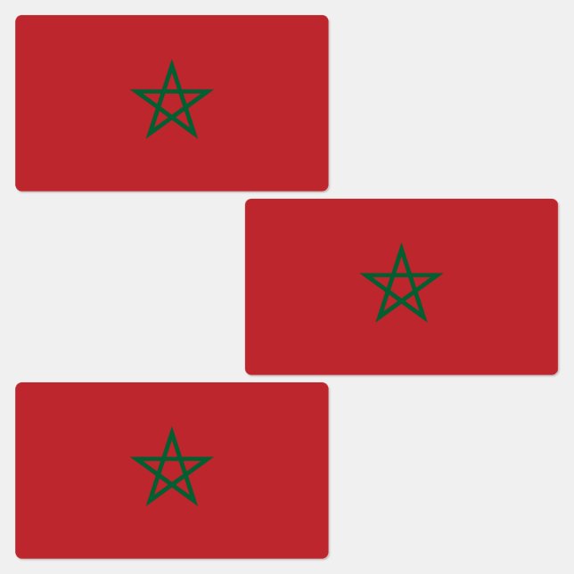 Etiquetas Bandeira do Marrocos (Grupo)