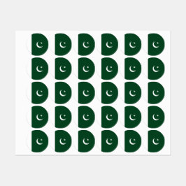 Etiquetas bandeira do Paquistão
