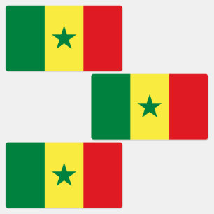Etiquetas Bandeira do Senegal