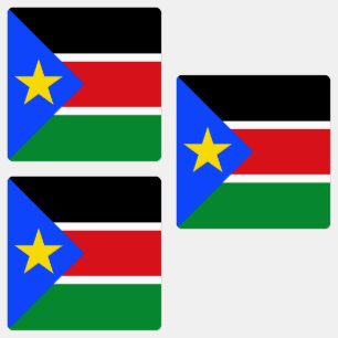 Etiquetas Bandeira do Sudão do Sul