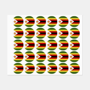 Etiquetas Bandeira do Zimbabué