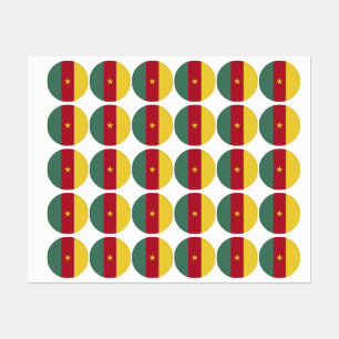 Etiquetas Bandeira dos Camarões